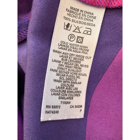 FRENCH CONNECTION Women’s Purple Red Geometric Print Shift Dress Size 4 - Picture 5 of 6